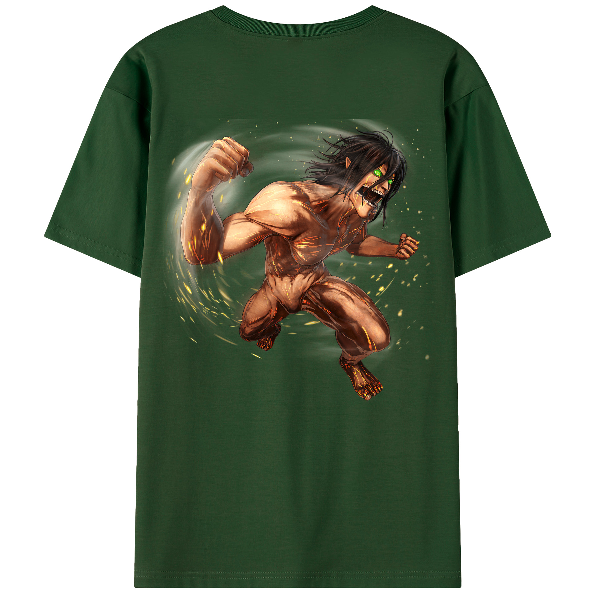 （画像用） 進撃の巨人 Attack on Titan 綿100％半袖Tシャツ（背面プリント）